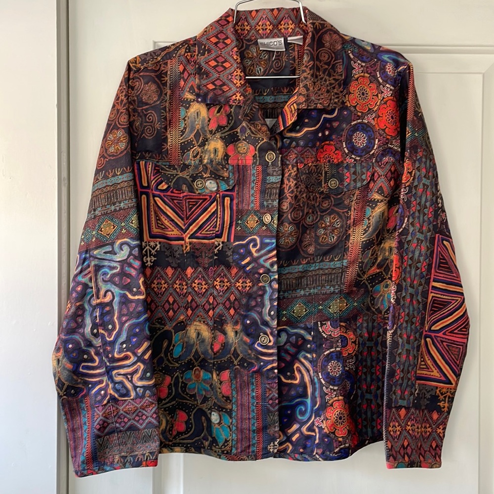 Chico’s ladies multiple color jacket